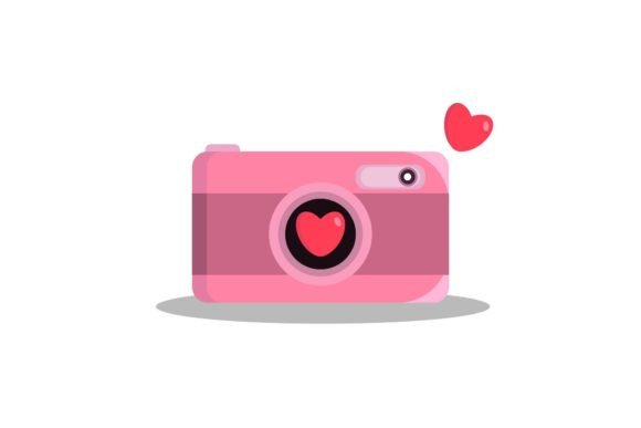 Capturing Romance: The Versatility of Wedding Heart Camera Vector Art