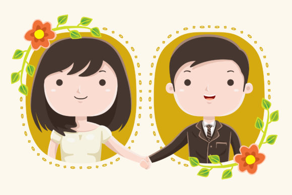 Charming Wedding Couple Illustrations for Your Special Day