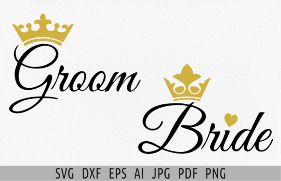 Designing Wedding Memories: The Bride and Groom SVG Collection