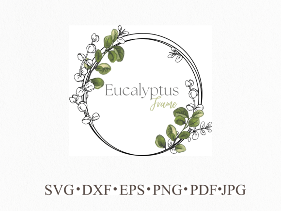 Eucalyptus Wedding Frame Sublimation: Versatile Elegance