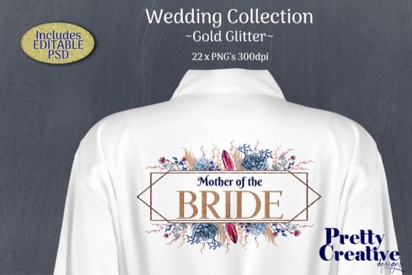 Gold Glitter Wedding Collection: A Sparkling Design Asset