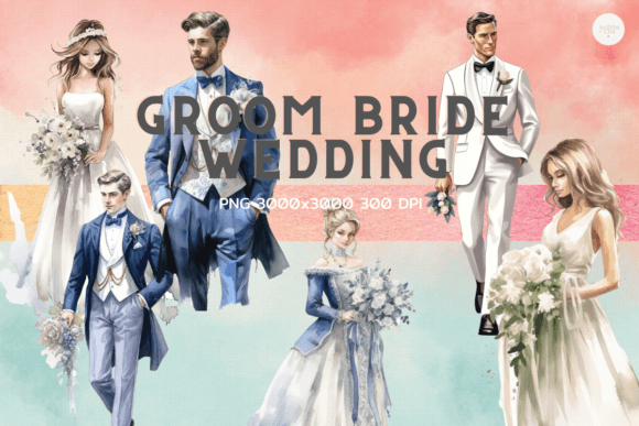 Groom Bride Wedding Clipart: Elevate Your Designs