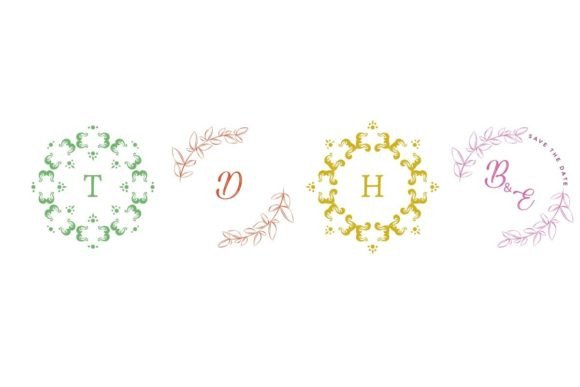 Monogram Wedding Set: Your Complete Design Asset Package