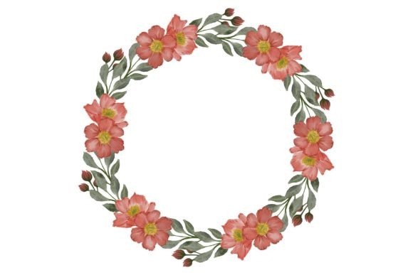 Red Flower Wreath for Wedding Card: A Designer's Guide