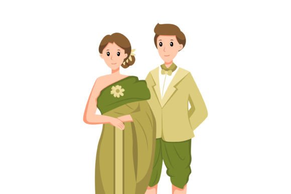 Thailand Wedding Character: Capturing Thai Elegance in Vector Art