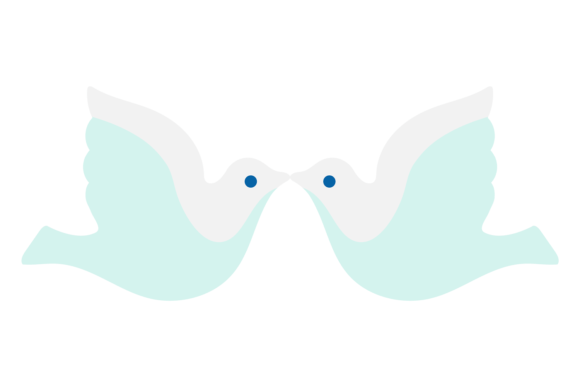 Two White Doves Icon: A Symbol of Purity and Partnership