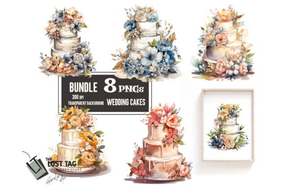 Wedding Cake Png Sublimation Clipart Pod