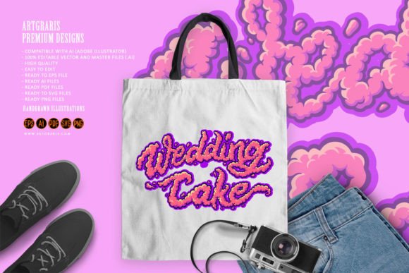 Wedding Cake Word Lettering with Smoke: A Designer's Guide