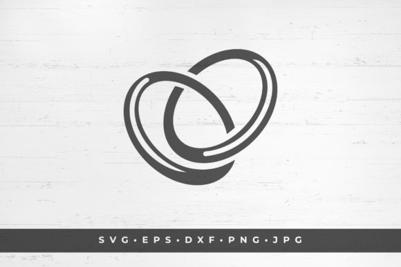 Wedding Rings Icon Isolated on White: A Designer's Go-To Asset