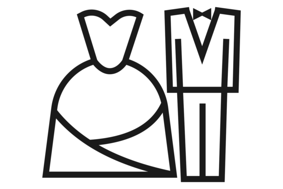 Wedding Symbol: Bride and Groom Clothes — A Designer's Guide